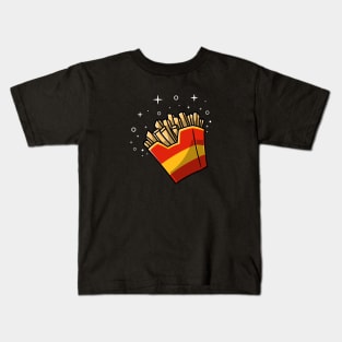 French fries with sparkling stars Kids T-Shirt